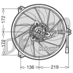 Ventilátor chladenia motora DENSO DER21007