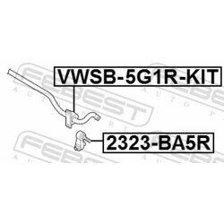Tyč/Vzpera stabilizátora FEBEST 2323-BA5R - obr. 1