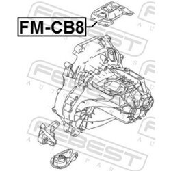 Uloženie motora FEBEST FM-CB8 - obr. 1