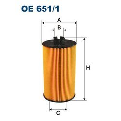 Olejový filter FILTRON OE 651/1