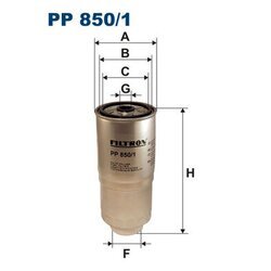 Palivový filter FILTRON PP 850/1