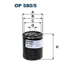 Olejový filter FILTRON OP 580/5