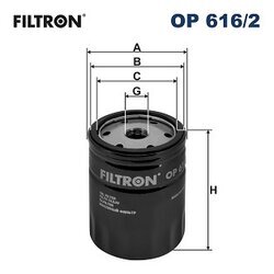 Olejový filter FILTRON OP 616/2