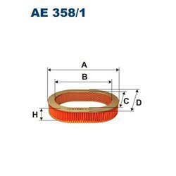 Vzduchový filter FILTRON AE 358/1