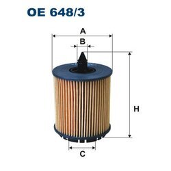 Olejový filter FILTRON OE 648/3