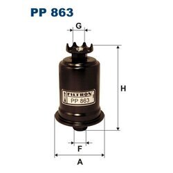 Palivový filter FILTRON PP 863