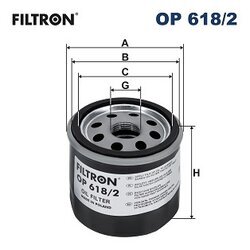 Olejový filter FILTRON OP 618/2