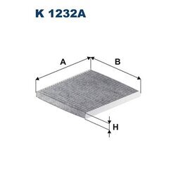 Filter vnútorného priestoru FILTRON K 1232A