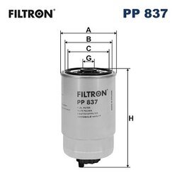 Palivový filter FILTRON PP 837