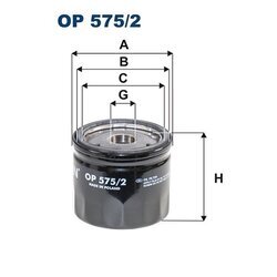 Olejový filter FILTRON OP 575/2