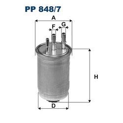 Palivový filter FILTRON PP 848/7