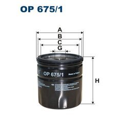 Olejový filter FILTRON OP 675/1