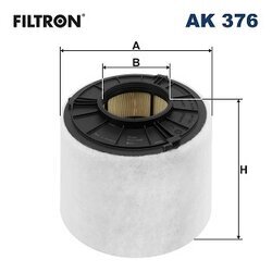 Vzduchový filter FILTRON AK 376