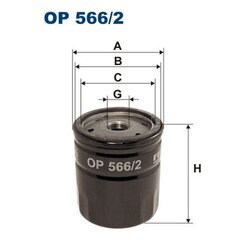 Olejový filter FILTRON OP 566/2