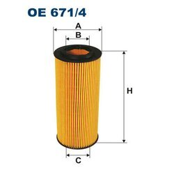 Olejový filter FILTRON OE 671/4