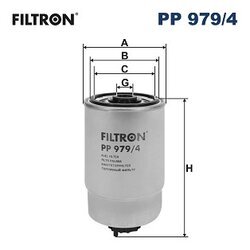 Palivový filter FILTRON PP 979/4