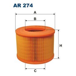 Vzduchový filter FILTRON AR 274