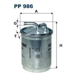 Palivový filter FILTRON PP 986