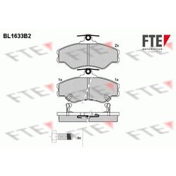 Sada brzdových platničiek kotúčovej brzdy FTE 9010258