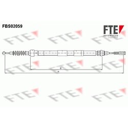 Ťažné lanko parkovacej brzdy FTE FBS02059