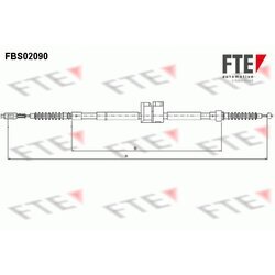 Ťažné lanko parkovacej brzdy FTE FBS02090