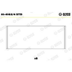 Ojničné ložisko GLYCO 01-4162/4 STD