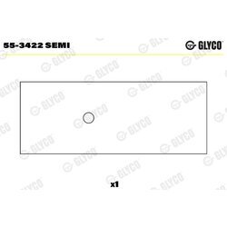 Ložiskové puzdro ojnice GLYCO 55-3422 SEMI