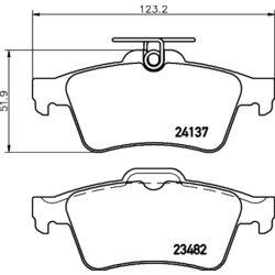 Sada brzdových platničiek kotúčovej brzdy HELLA 8DB 355 011-731