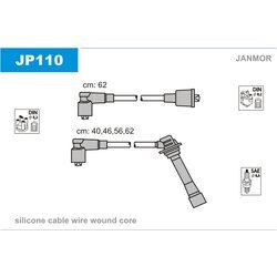 Sada zapaľovacích káblov JANMOR JP110