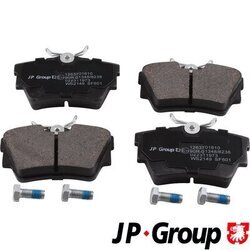 Sada brzdových platničiek kotúčovej brzdy JP GROUP 1263701610