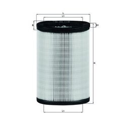 Vzduchový filter KNECHT LX 597