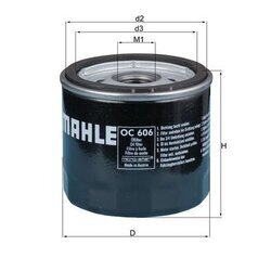 Olejový filter KNECHT OC 606 - obr. 2