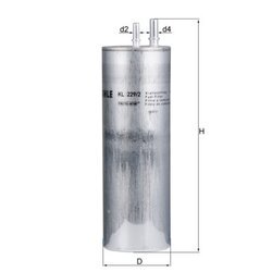 Palivový filter KNECHT KL 229/2