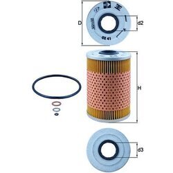 Olejový filter KNECHT OX 41D - obr. 1