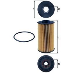 Olejový filter KNECHT OX 152/1D - obr. 2