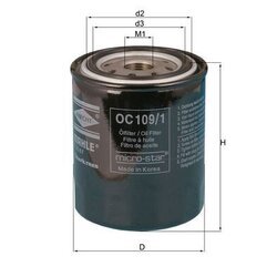 Olejový filter MAHLE OC 109/1 - obr. 2