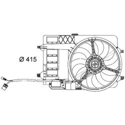 Ventilátor chladenia motora MAHLE CFF 29 000S - obr. 1