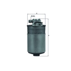 Palivový filter MAHLE KL 154 - obr. 2