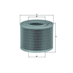 Vzduchový filter MAHLE LX 986