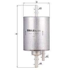 Palivový filter MAHLE KL 570