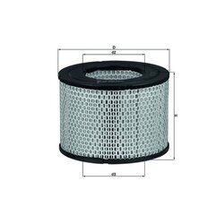 Vzduchový filter MAHLE LX 606