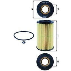 Olejový filter MAHLE OX 773D