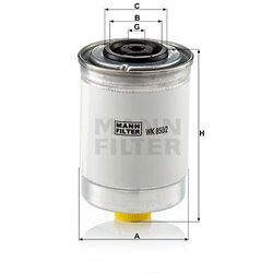 Palivový filter MANN-FILTER WK 850/2