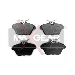 Sada brzdových platničiek kotúčovej brzdy MAXGEAR 19-0433
