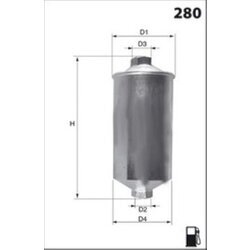 Palivový filter MECAFILTER ELE6012 - obr. 1