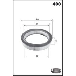Vzduchový filter MECAFILTER EL3063 - obr. 1