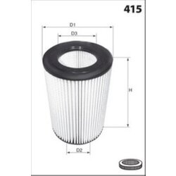 Vzduchový filter MECAFILTER EL3923 - obr. 1