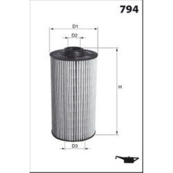 Olejový filter MECAFILTER ELH4207 - obr. 1