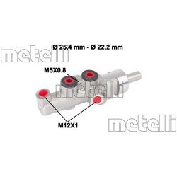 Hlavný brzdový valec METELLI 05-0662