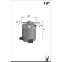 Palivový filter MISFAT M557 - obr. 1